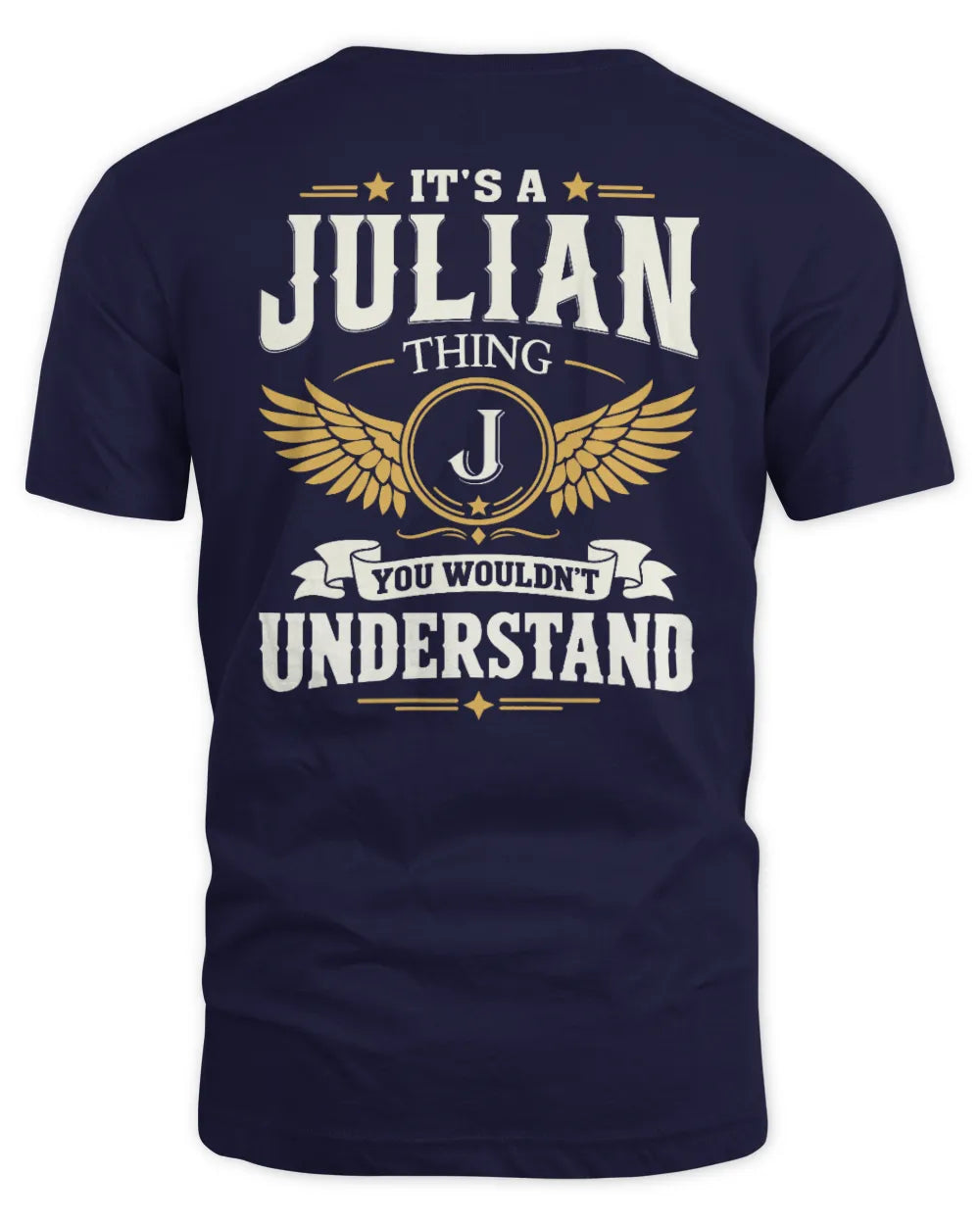 JULIAN KT06-M008 It’s a [NAME] Thing – You Wouldn’t Understand | Personalized Vintage T-Shirt - Unisex Standard T-Shirt - Navy