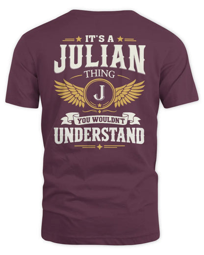 JULIAN KT06-M008 It’s a [NAME] Thing – You Wouldn’t Understand | Personalized Vintage T-Shirt - Unisex Standard T-Shirt - Maroon