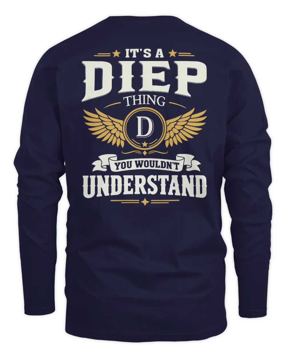DIEP KT06-M008 It’s a [NAME] Thing – You Wouldn’t Understand | Personalized Vintage T-Shirt - Men's Long Sleeved T-Shirt - Navy