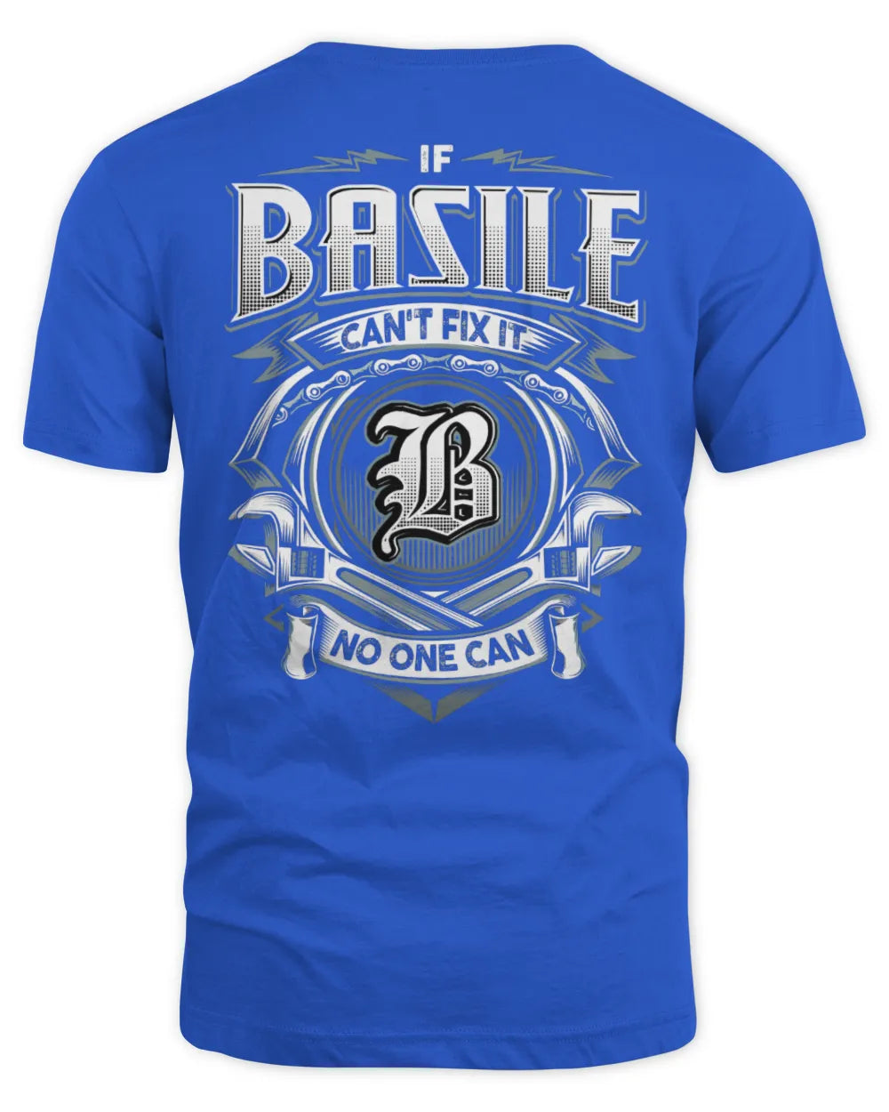 BASILE AP81-K4-626 - Personalized Ahmed Quote Apparel “If Ahmed Can't Fix It, No One Can” - Unisex Standard T-Shirt - Royal