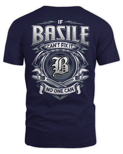 BASILE AP81-K4-626 - Personalized Ahmed Quote Apparel “If Ahmed Can't Fix It, No One Can” - Unisex Standard T-Shirt - Navy