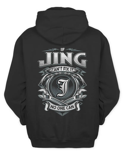 JING AP81-K4-626 - Personalized Ahmed Quote Apparel “If Ahmed Can't Fix It, No One Can” - Unisex Hoodie - Black