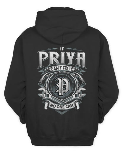PRIYA AP81-K4-626 - Personalized Ahmed Quote Apparel “If Ahmed Can't Fix It, No One Can” - Unisex Hoodie - Black