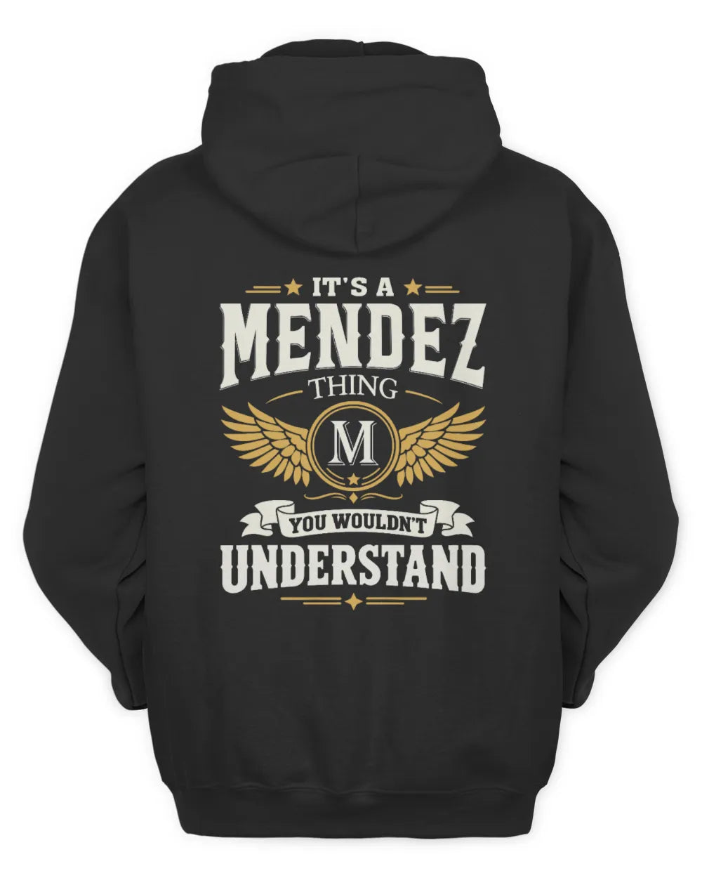 MENDEZ KT06-M008 It’s a [NAME] Thing – You Wouldn’t Understand | Personalized Vintage T-Shirt - Unisex Hoodie - Black