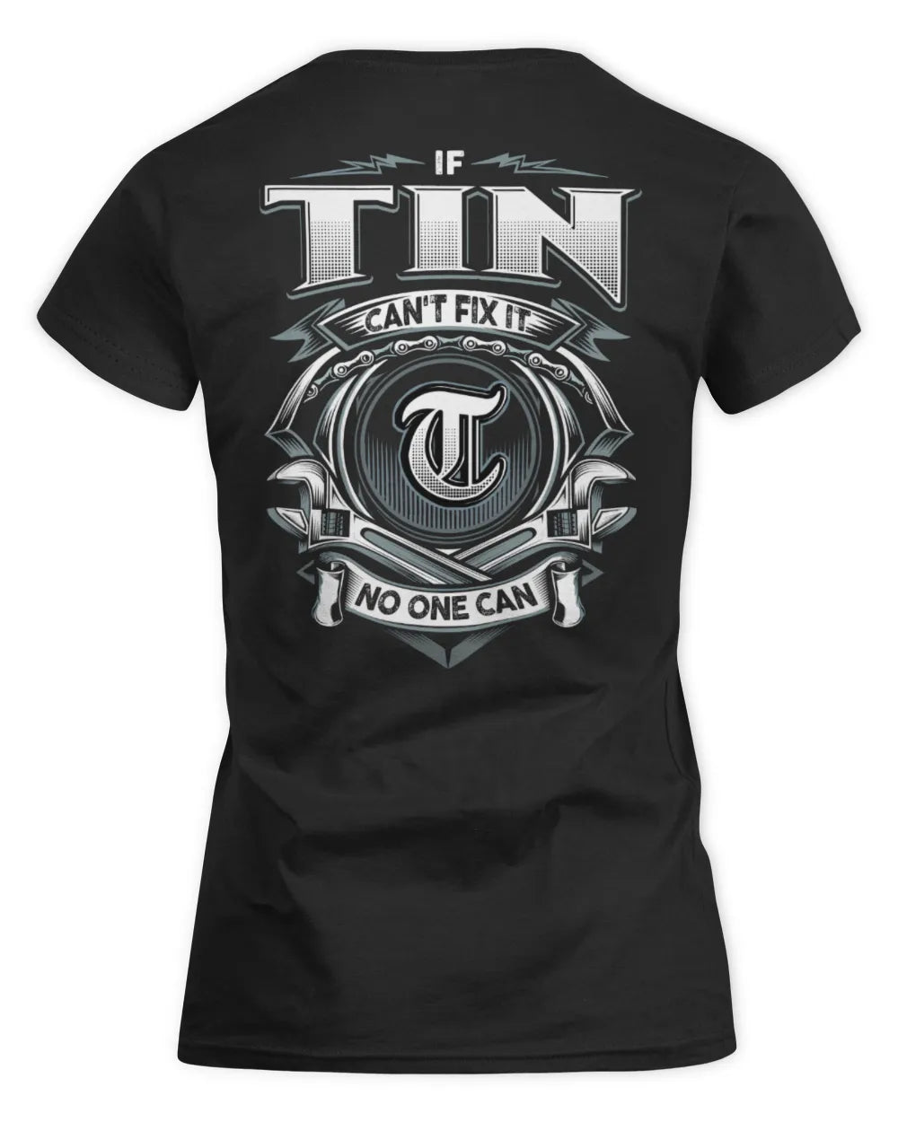 TIN AP81-K4-626 - Personalized Ahmed Quote Apparel “If Ahmed Can't Fix It, No One Can” - Women's Standard T-Shirt - Black