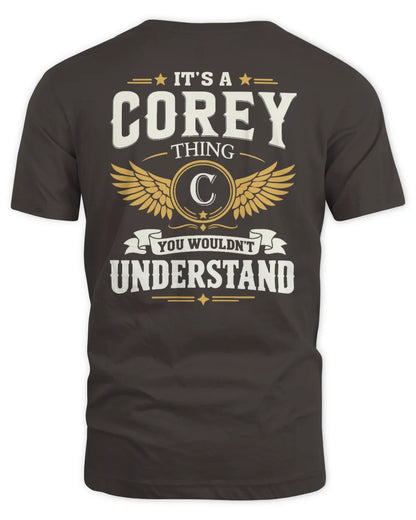 COREY KT06-M008 It’s a [NAME] Thing – You Wouldn’t Understand | Personalized Vintage T-Shirt - Unisex Standard T-Shirt - Dark Chocolate