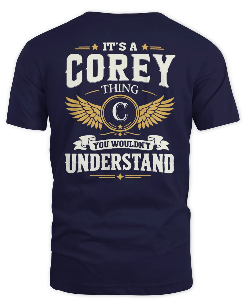 COREY KT06-M008 It’s a [NAME] Thing – You Wouldn’t Understand | Personalized Vintage T-Shirt - Unisex Standard T-Shirt - Navy
