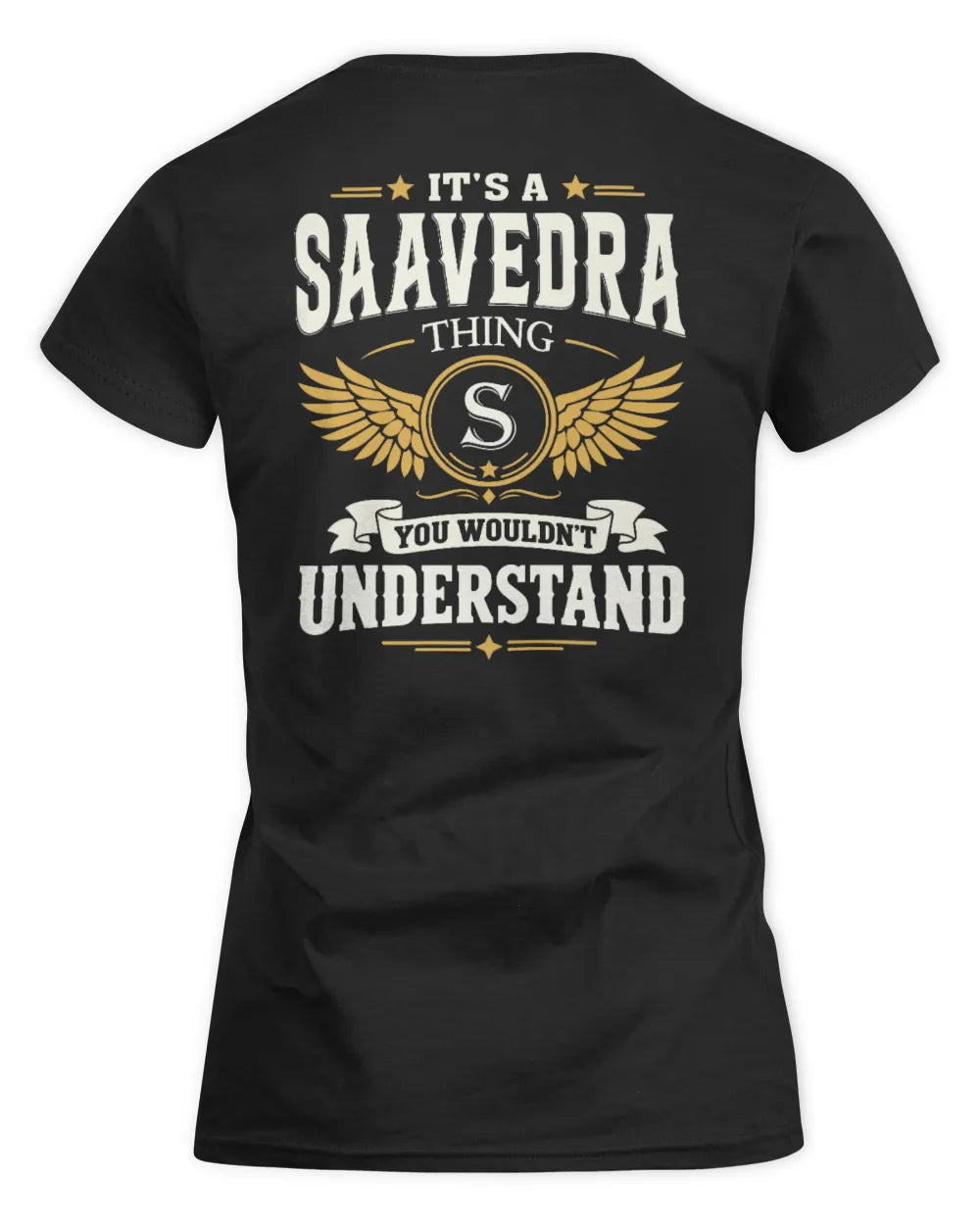 SAAVEDRA KT06-M008 It’s a [NAME] Thing – You Wouldn’t Understand | Personalized Vintage T-Shirt - Women's Standard T-Shirt - Black