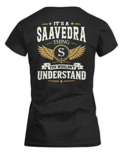 SAAVEDRA KT06-M008 It’s a [NAME] Thing – You Wouldn’t Understand | Personalized Vintage T-Shirt - Women's Standard T-Shirt - Black