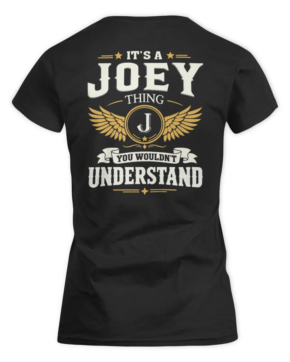 JOEY KT06-M008 It’s a [NAME] Thing – You Wouldn’t Understand | Personalized Vintage T-Shirt - Women's Standard T-Shirt - Black