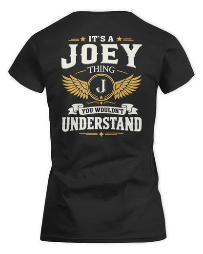JOEY KT06-M008 It’s a [NAME] Thing – You Wouldn’t Understand | Personalized Vintage T-Shirt - Women's Standard T-Shirt - Black