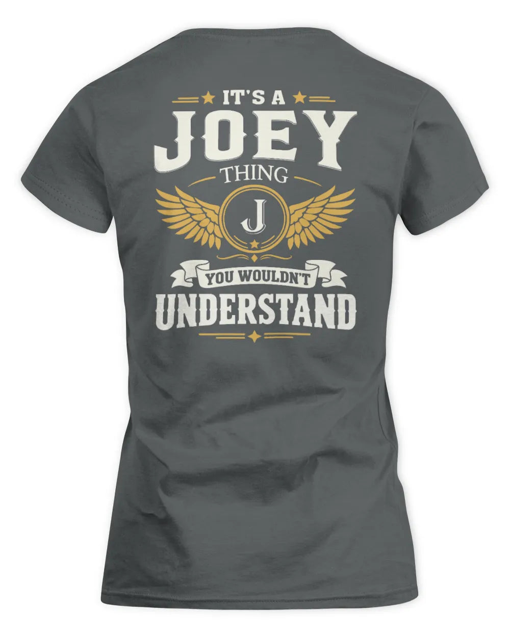 JOEY KT06-M008 It’s a [NAME] Thing – You Wouldn’t Understand | Personalized Vintage T-Shirt - Women's Standard T-Shirt - Charcoal