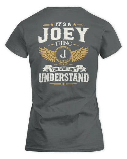 JOEY KT06-M008 It’s a [NAME] Thing – You Wouldn’t Understand | Personalized Vintage T-Shirt - Women's Standard T-Shirt - Charcoal