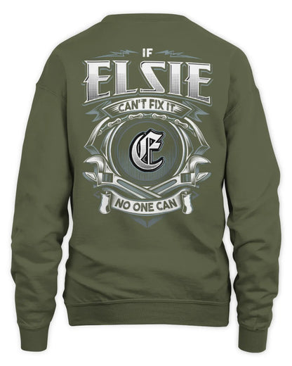 ELSIE AP81-K4-626 - Personalized Ahmed Quote Apparel “If Ahmed Can't Fix It, No One Can” - Unisex Sweatshirt - Military Green
