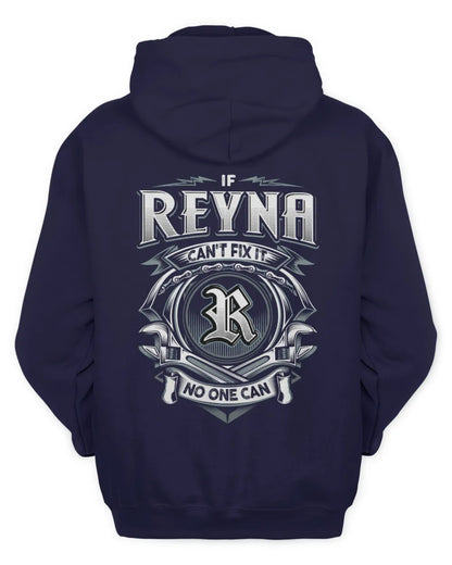 REYNA AP81-K4-626 - Personalized Ahmed Quote Apparel “If Ahmed Can't Fix It, No One Can” - Unisex Hoodie - Navy