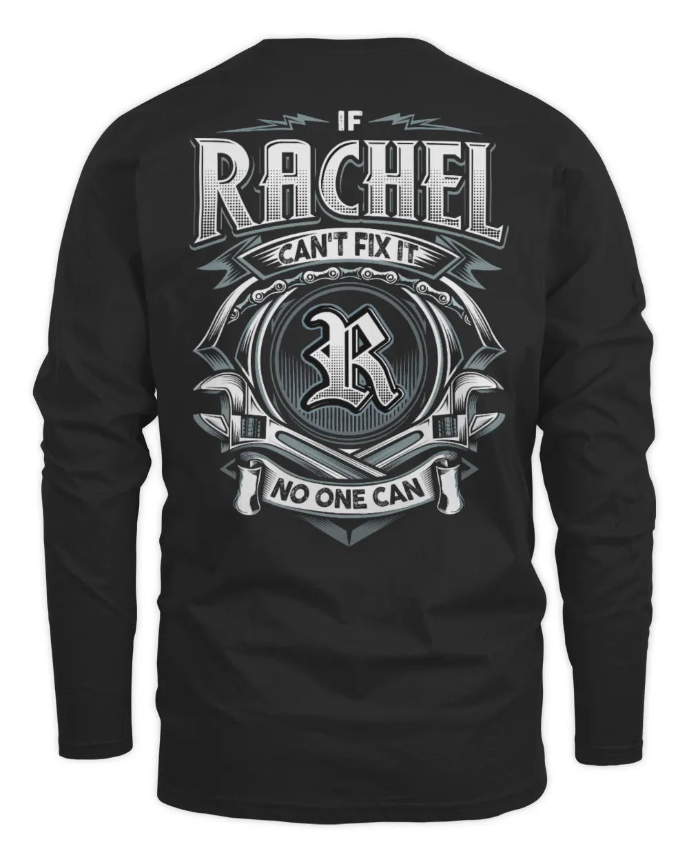 RACHEL AP81-K4-626 - Personalized Ahmed Quote Apparel “If Ahmed Can't Fix It, No One Can” - Men's Long Sleeved T-Shirt - Black