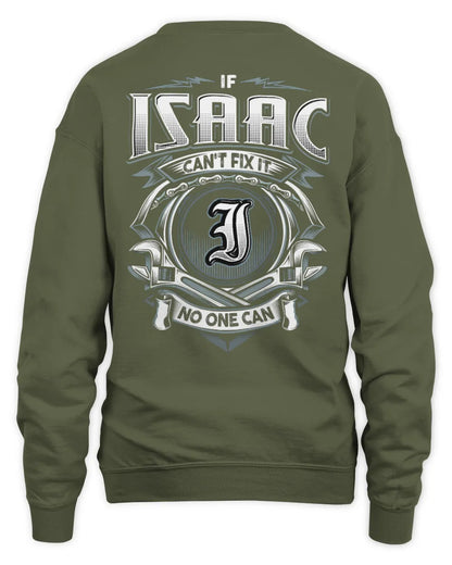 ISAAC AP81-K4-626 - Personalized Ahmed Quote Apparel “If Ahmed Can't Fix It, No One Can” - Unisex Sweatshirt - Military Green