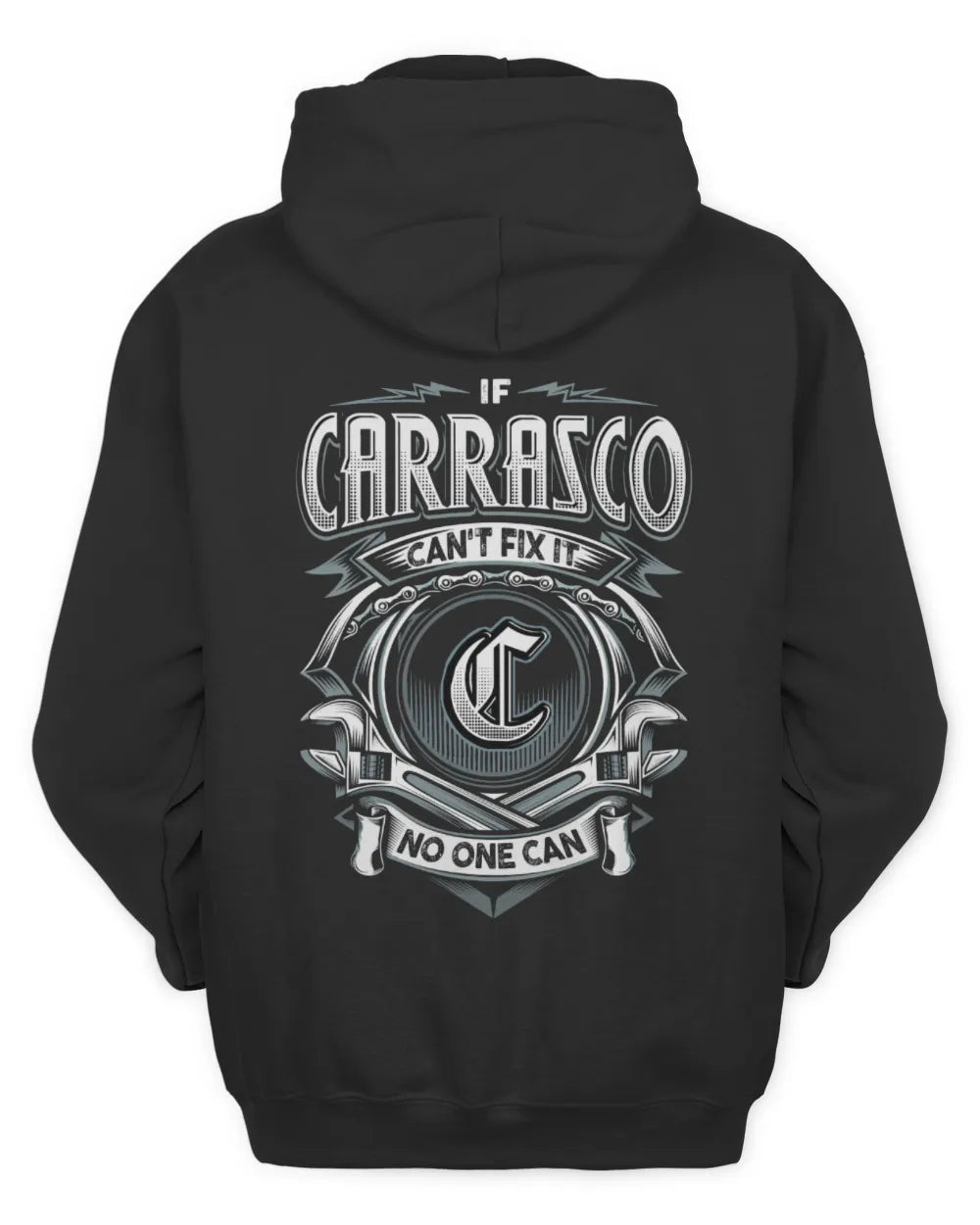 CARRASCO AP81-K4-626 - Personalized Ahmed Quote Apparel “If Ahmed Can't Fix It, No One Can” - Unisex Hoodie - Black