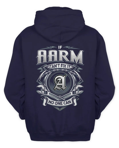 AARM AP81-K4-626 - Personalized Ahmed Quote Apparel “If Ahmed Can't Fix It, No One Can” - Unisex Hoodie - Navy