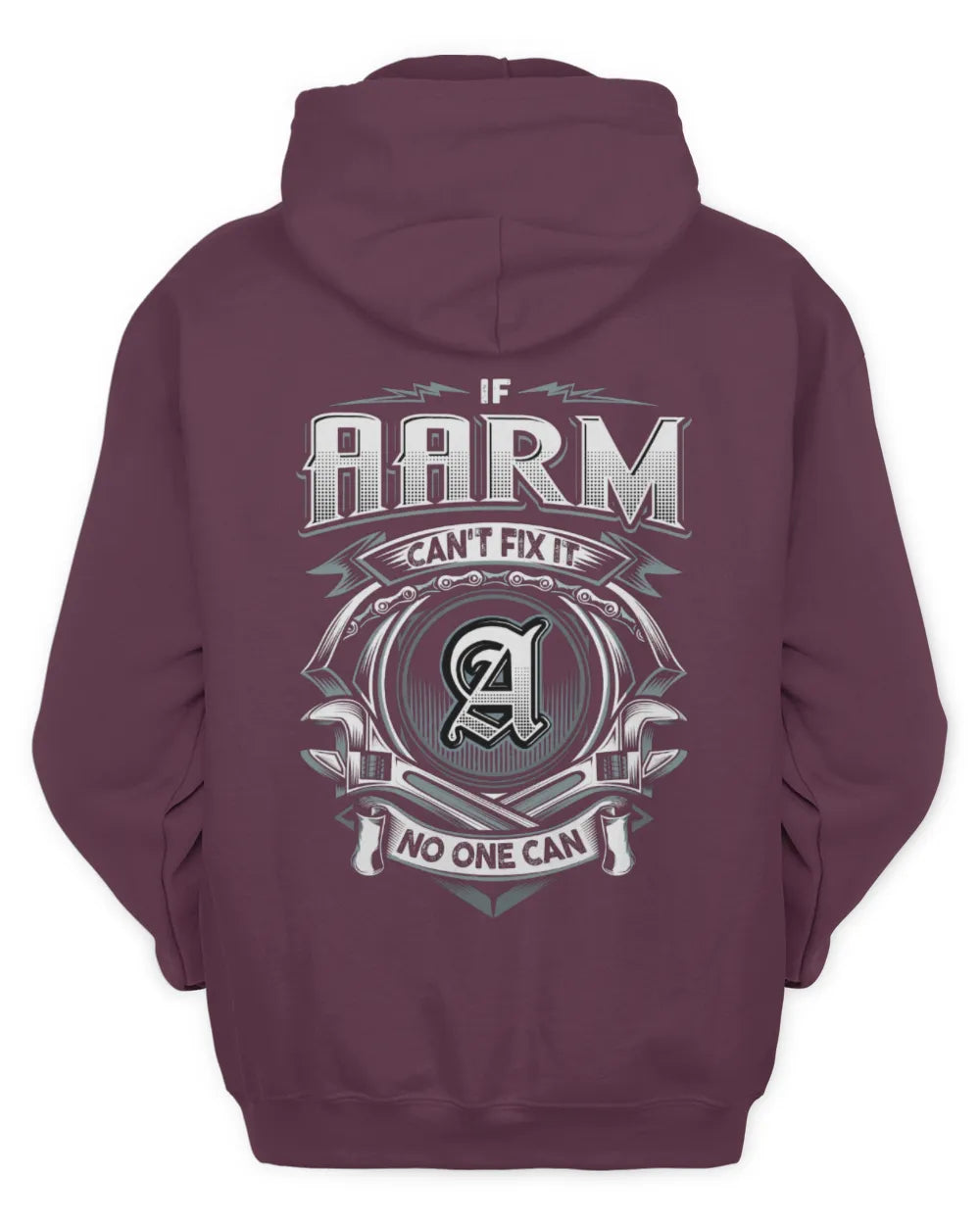 AARM AP81-K4-626 - Personalized Ahmed Quote Apparel “If Ahmed Can't Fix It, No One Can” - Unisex Hoodie - Maroon