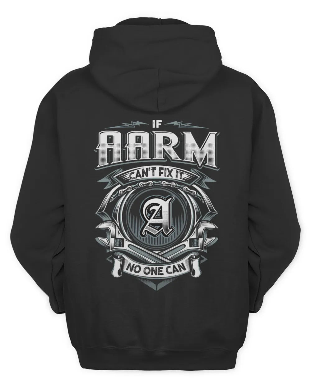 AARM AP81-K4-626 - Personalized Ahmed Quote Apparel “If Ahmed Can't Fix It, No One Can” - Unisex Hoodie - Black