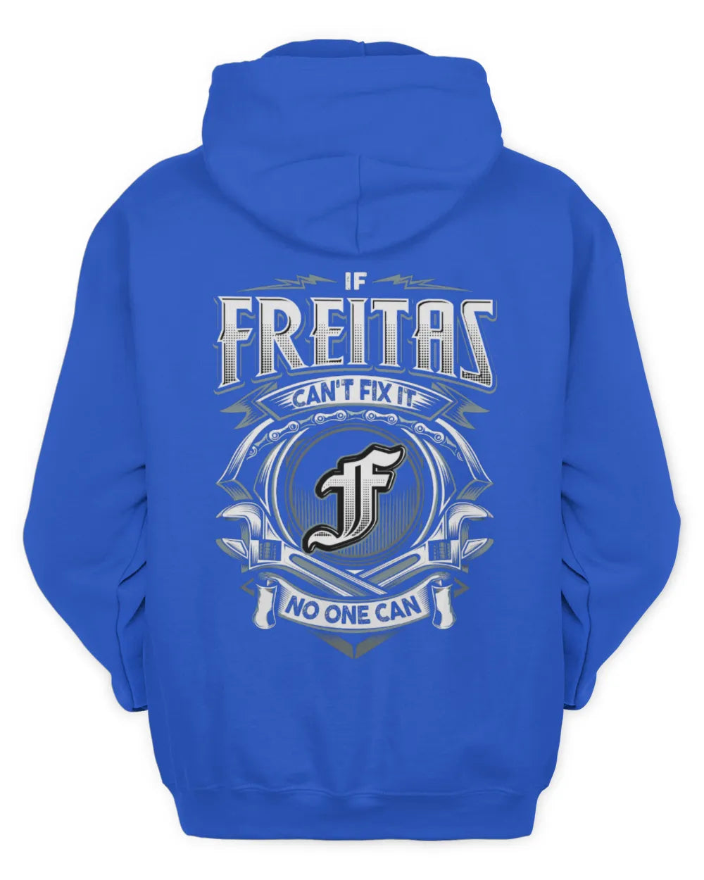 FREITAS AP81-K4-626 - Personalized Ahmed Quote Apparel “If Ahmed Can't Fix It, No One Can” - Unisex Hoodie - Royal