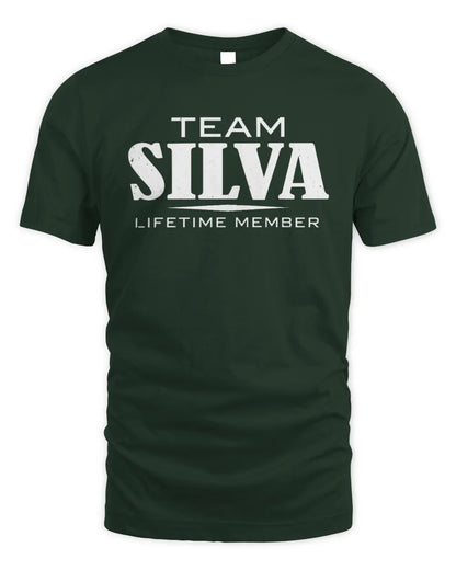 SILVA BL62-K4-128 - Personalized “Team NAME Lifetime Member” - Unisex Standard T-Shirt - Forest Green