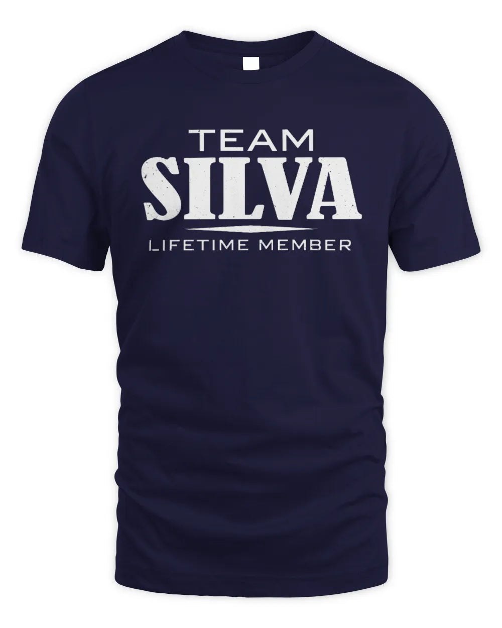SILVA BL62-K4-128 - Personalized “Team NAME Lifetime Member” - Unisex Standard T-Shirt - Navy