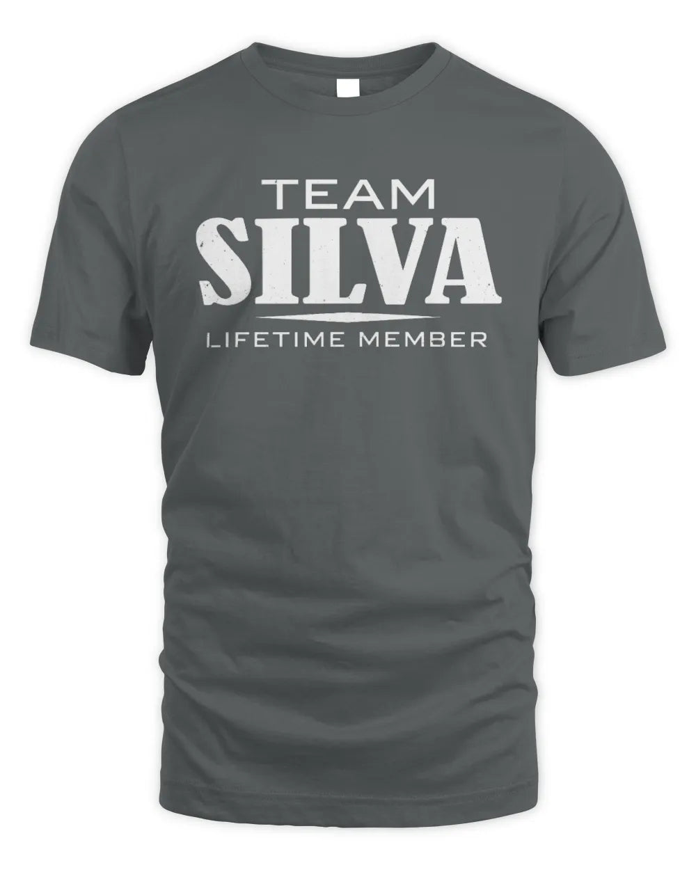 SILVA BL62-K4-128 - Personalized “Team NAME Lifetime Member” - Unisex Standard T-Shirt - Charcoal