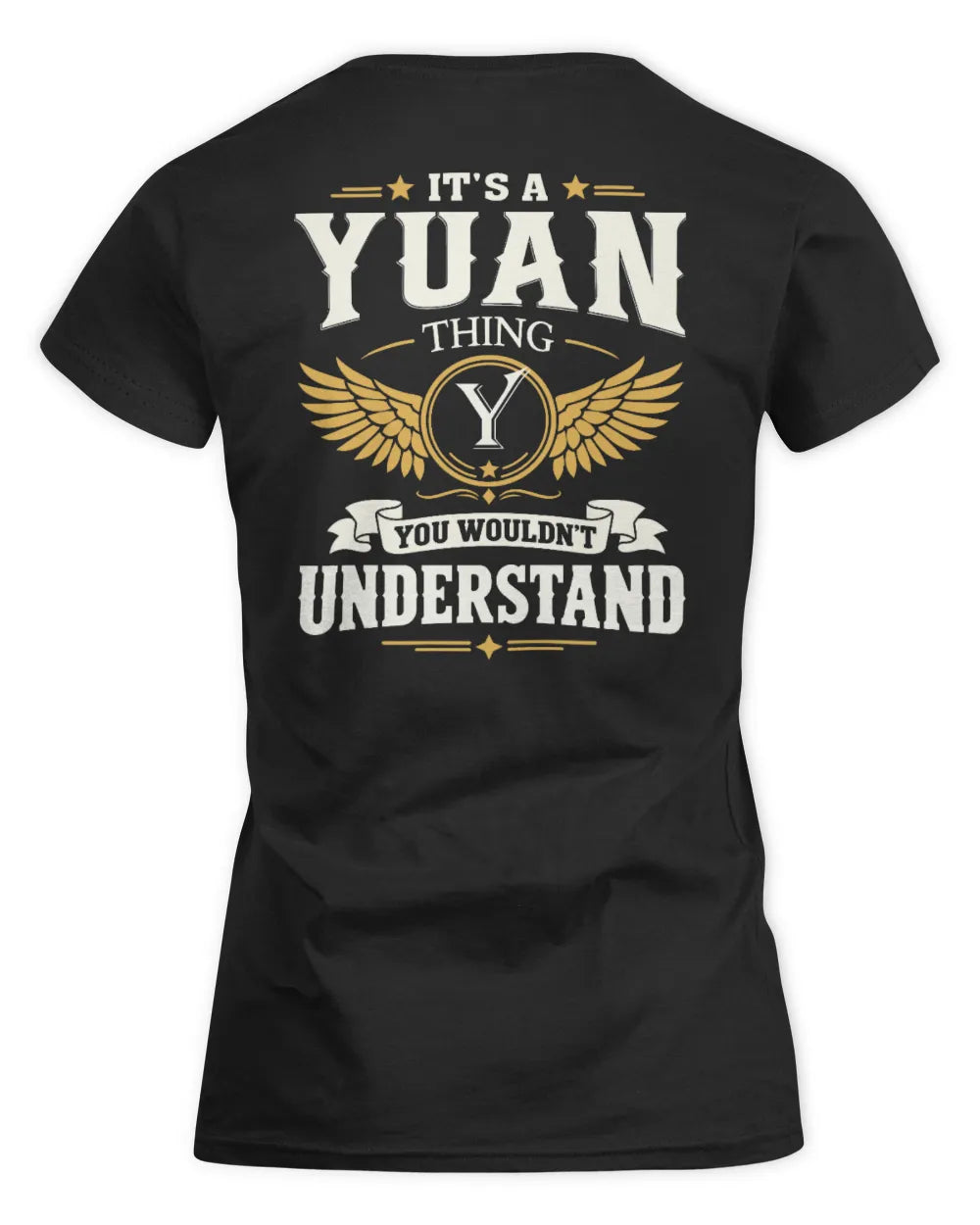 YUAN KT06-M008 It’s a [NAME] Thing – You Wouldn’t Understand | Personalized Vintage T-Shirt - Women's Standard T-Shirt - Black