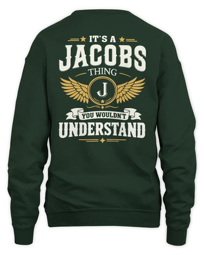JACOBS KT06-M008 It’s a [NAME] Thing – You Wouldn’t Understand | Personalized Vintage T-Shirt - Unisex Sweatshirt - Forest Green