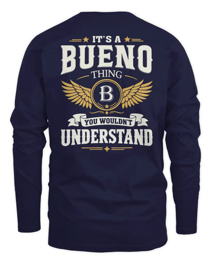 BUENO KT06-M008 It’s a [NAME] Thing – You Wouldn’t Understand | Personalized Vintage T-Shirt - Men's Long Sleeved T-Shirt - Navy