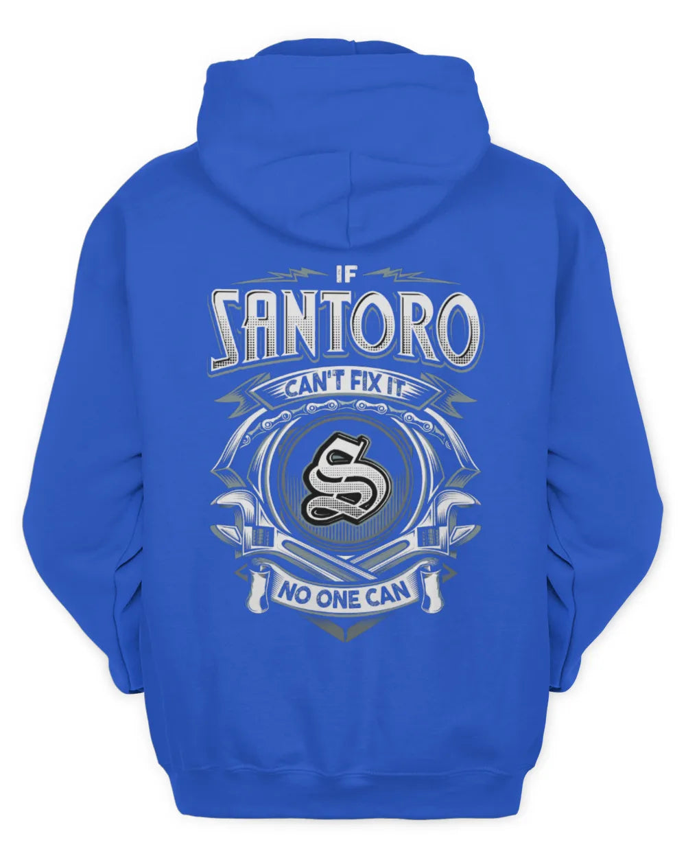 SANTORO AP81-K4-626 - Personalized Ahmed Quote Apparel “If Ahmed Can't Fix It, No One Can” - Unisex Hoodie - Royal