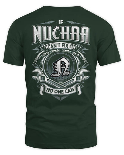 NUCHAA AP81-K4-626 - Personalized Ahmed Quote Apparel “If Ahmed Can't Fix It, No One Can” - Unisex Standard T-Shirt - Forest Green