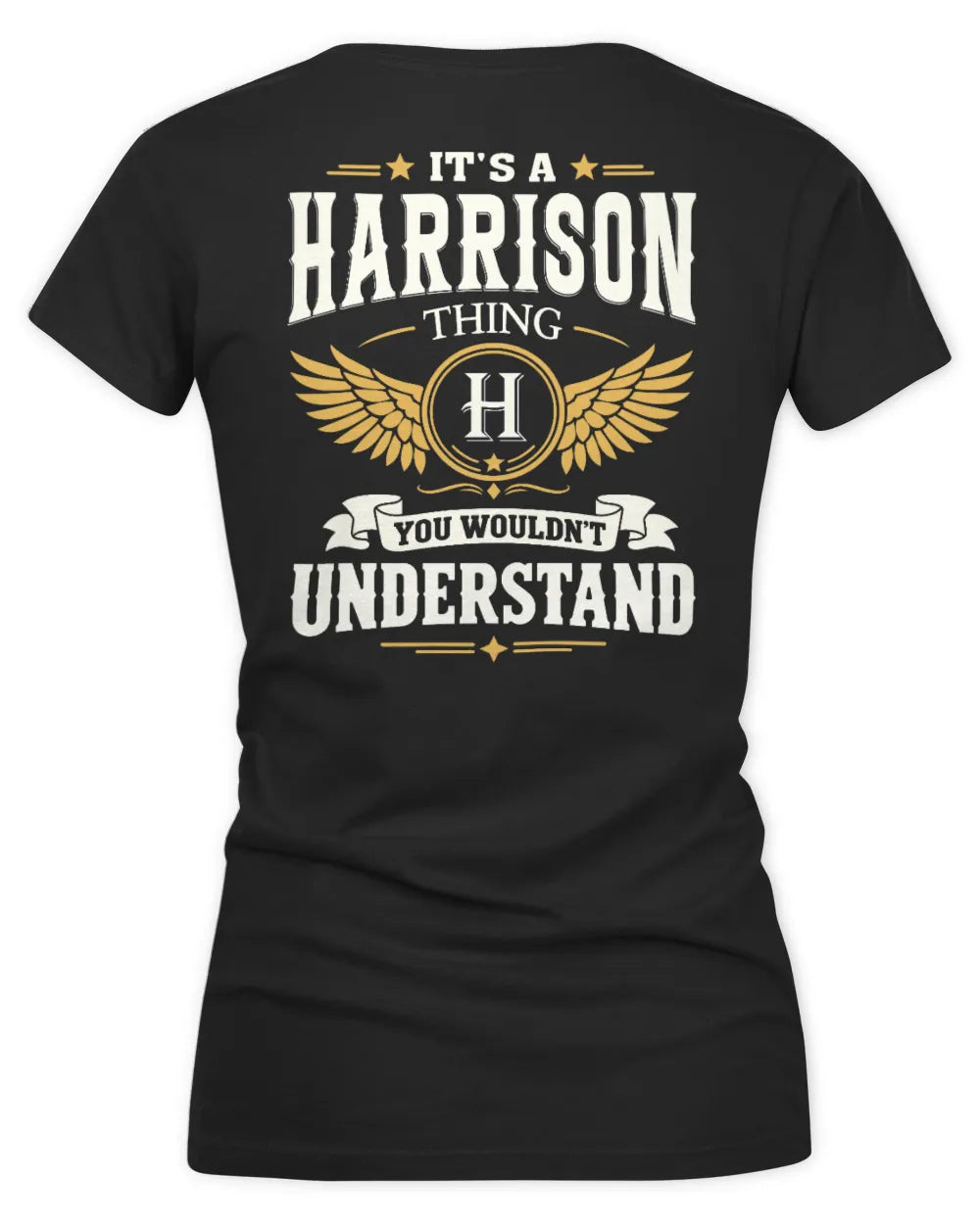 HARRISON KT06-M008 It’s a [NAME] Thing – You Wouldn’t Understand | Personalized Vintage T-Shirt - Women's V-Neck T-Shirt - Black