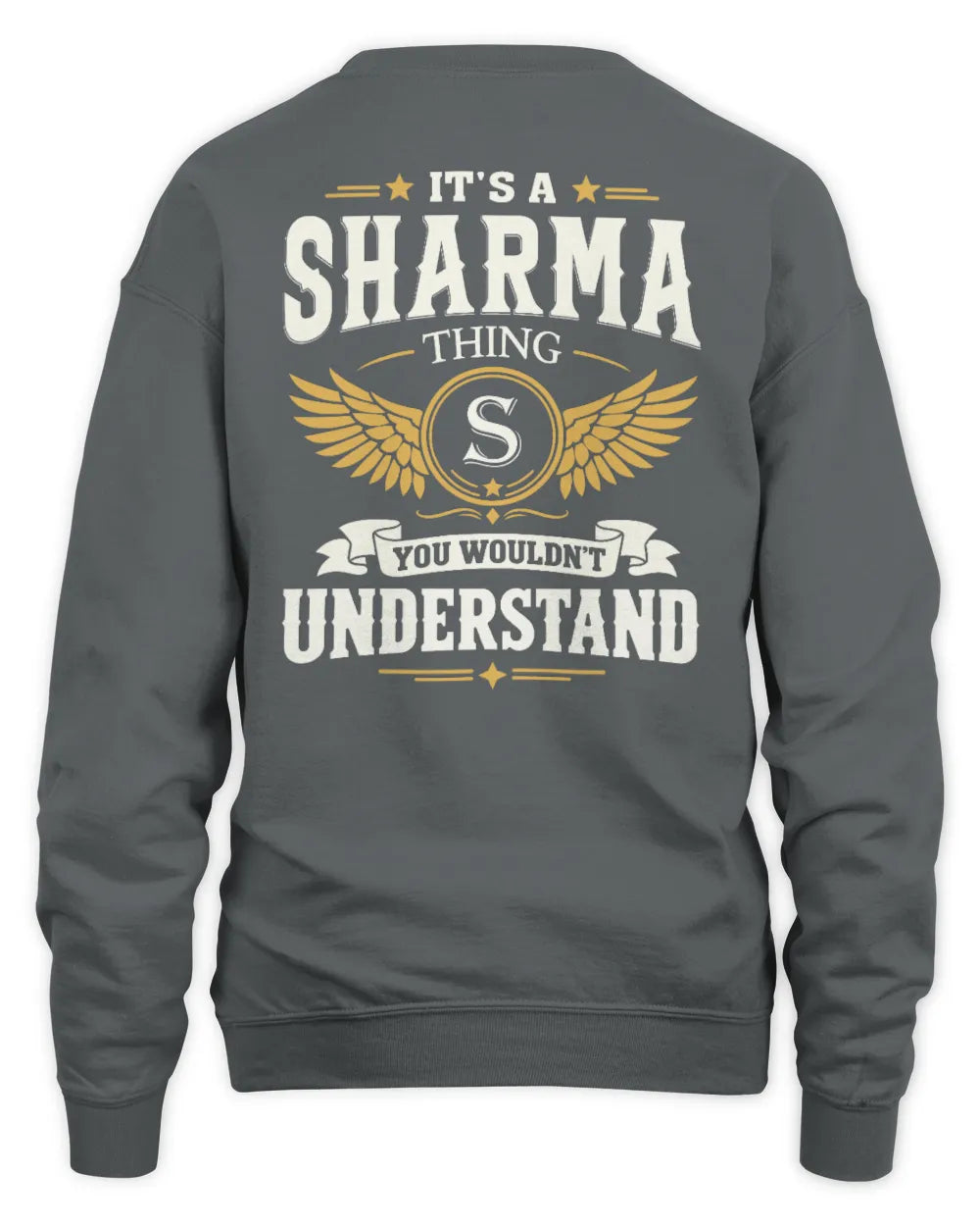 SHARMA KT06-M008 It’s a [NAME] Thing – You Wouldn’t Understand | Personalized Vintage T-Shirt - Unisex Sweatshirt - Charcoal