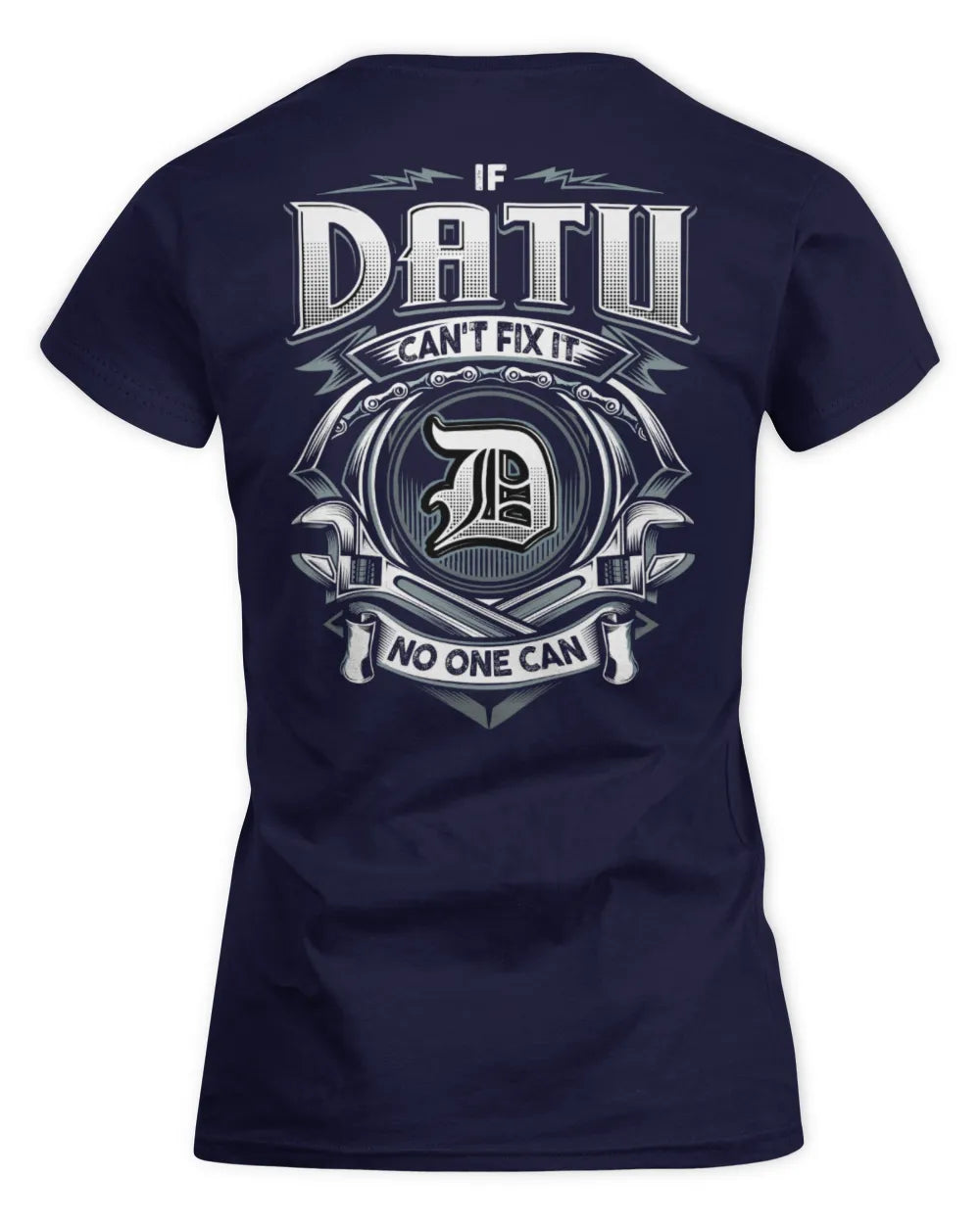DATU AP81-K4-626 - Personalized Ahmed Quote Apparel “If Ahmed Can't Fix It, No One Can” - Women's Standard T-Shirt - Navy