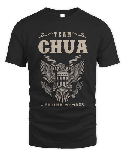 CHUA TP06-K82 – Personalized Classic Style Apparel “Team NAME Lifetime Member” - Unisex Standard T-Shirt - Black