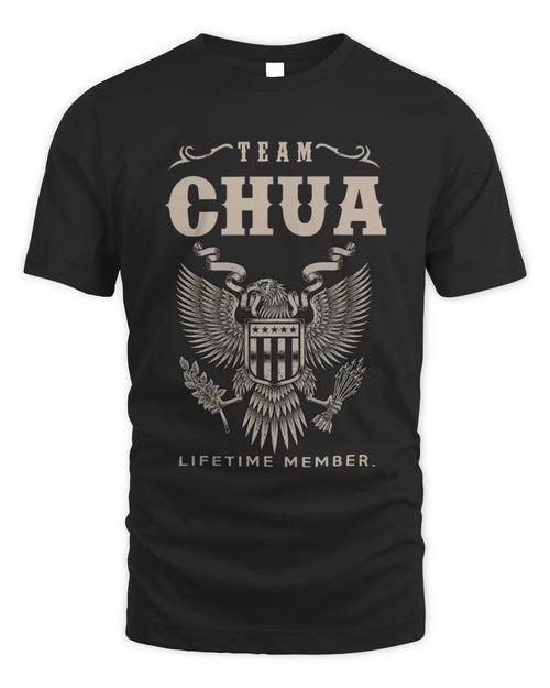 CHUA TP06-K82 – Personalized Classic Style Apparel “Team NAME Lifetime Member” - Unisex Standard T-Shirt - Black