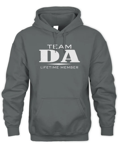 DA BL62-K4-128 - Personalized “Team NAME Lifetime Member” - Unisex Hoodie - Charcoal