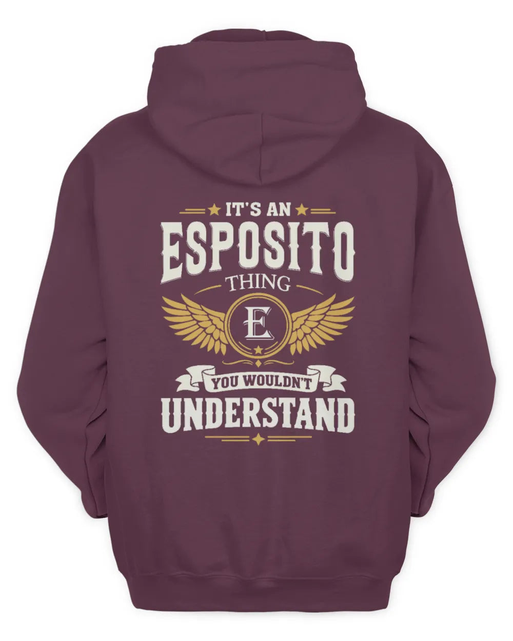 ESPOSITO KT06-M008 It’s a [NAME] Thing – You Wouldn’t Understand | Personalized Vintage T-Shirt - Unisex Hoodie - Maroon