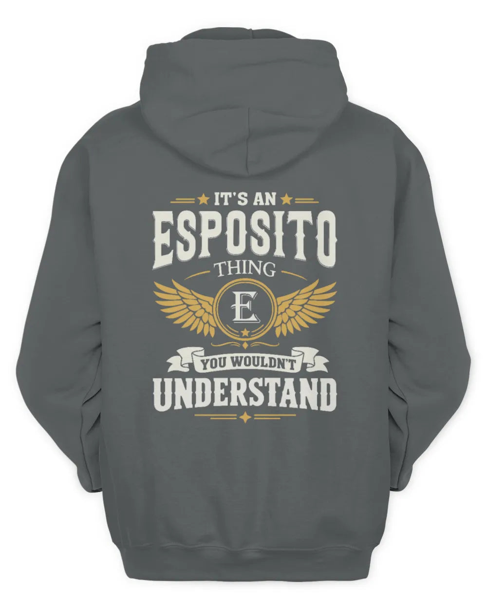 ESPOSITO KT06-M008 It’s a [NAME] Thing – You Wouldn’t Understand | Personalized Vintage T-Shirt - Unisex Hoodie - Charcoal