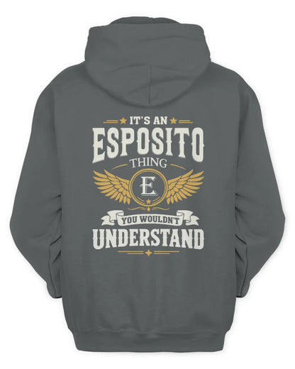 ESPOSITO KT06-M008 It’s a [NAME] Thing – You Wouldn’t Understand | Personalized Vintage T-Shirt - Unisex Hoodie - Charcoal