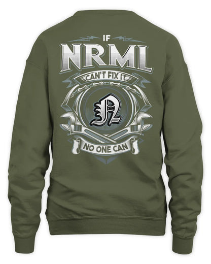 NRML AP81-K4-626 - Personalized Ahmed Quote Apparel “If Ahmed Can't Fix It, No One Can” - Unisex Sweatshirt - Military Green