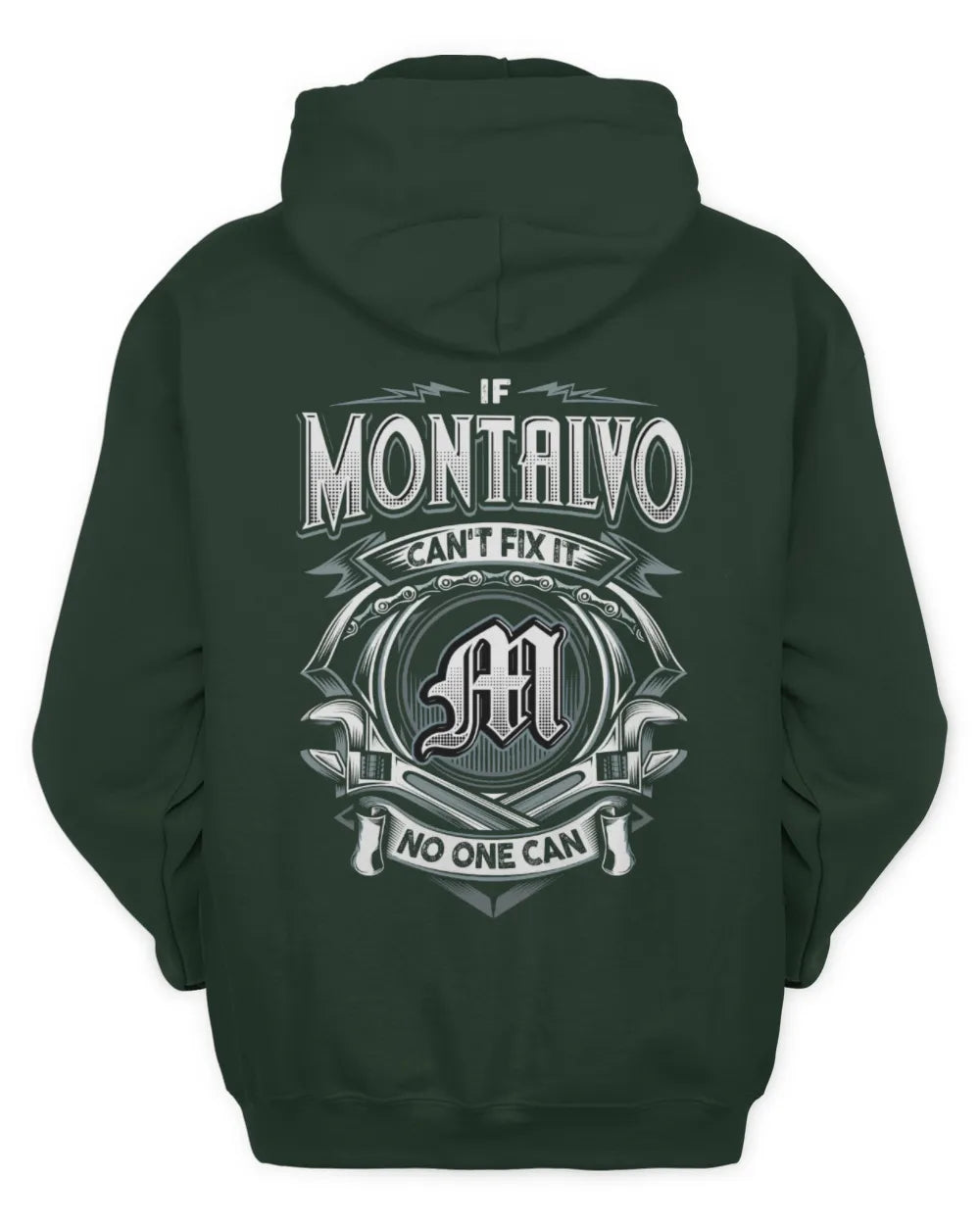 MONTALVO AP81-K4-626 - Personalized Ahmed Quote Apparel “If Ahmed Can't Fix It, No One Can” - Unisex Hoodie - Forest Green