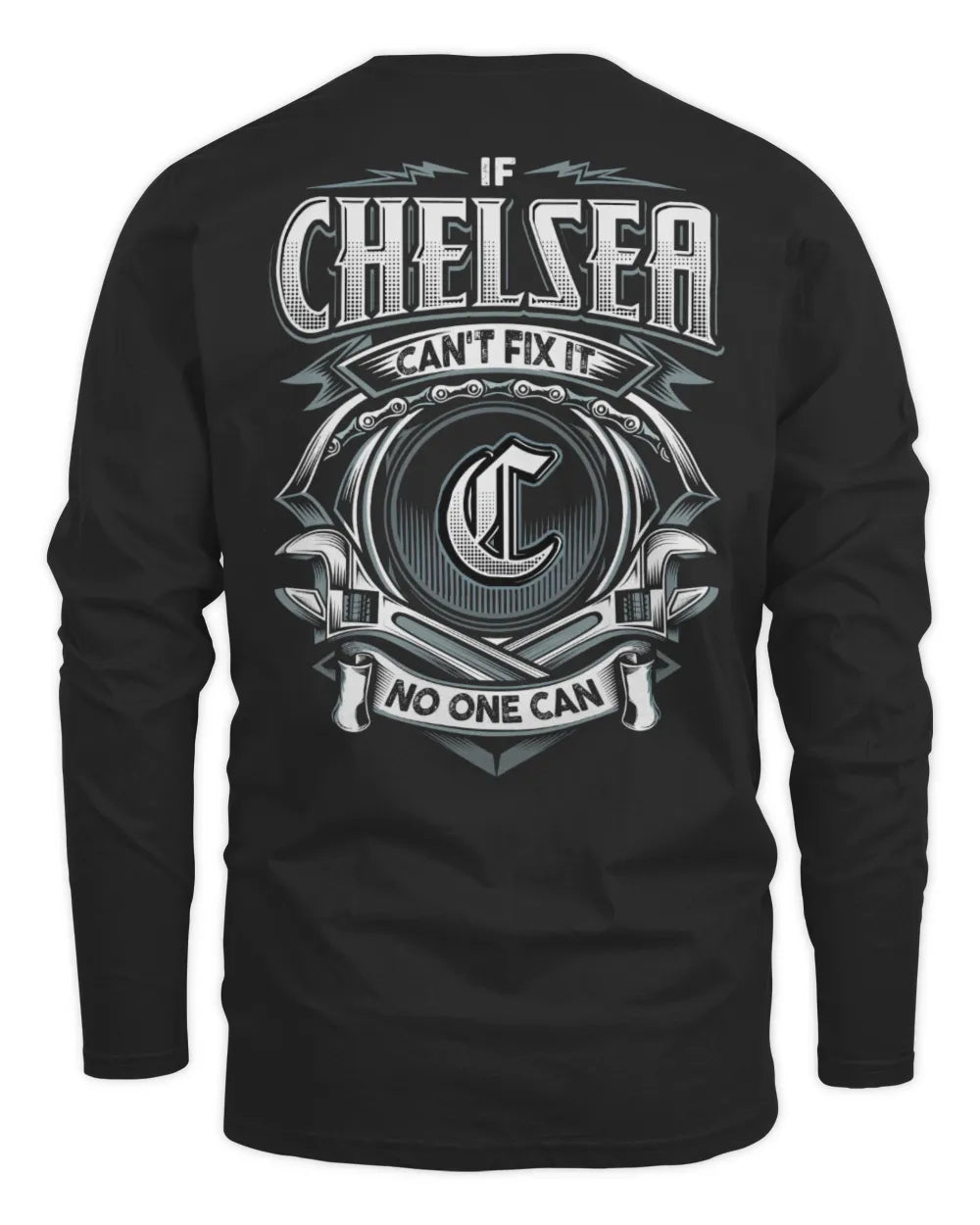 CHELSEA AP81-K4-626 - Personalized Ahmed Quote Apparel “If Ahmed Can't Fix It, No One Can” - Men's Long Sleeved T-Shirt - Black
