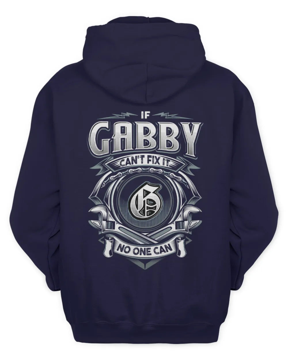 GABBY AP81-K4-626 - Personalized Ahmed Quote Apparel “If Ahmed Can't Fix It, No One Can” - Unisex Hoodie - Navy