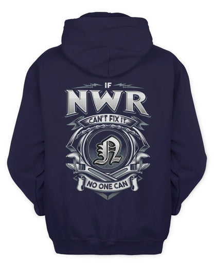 NWR AP81-K4-626 - Personalized Ahmed Quote Apparel “If Ahmed Can't Fix It, No One Can” - Unisex Hoodie - Navy