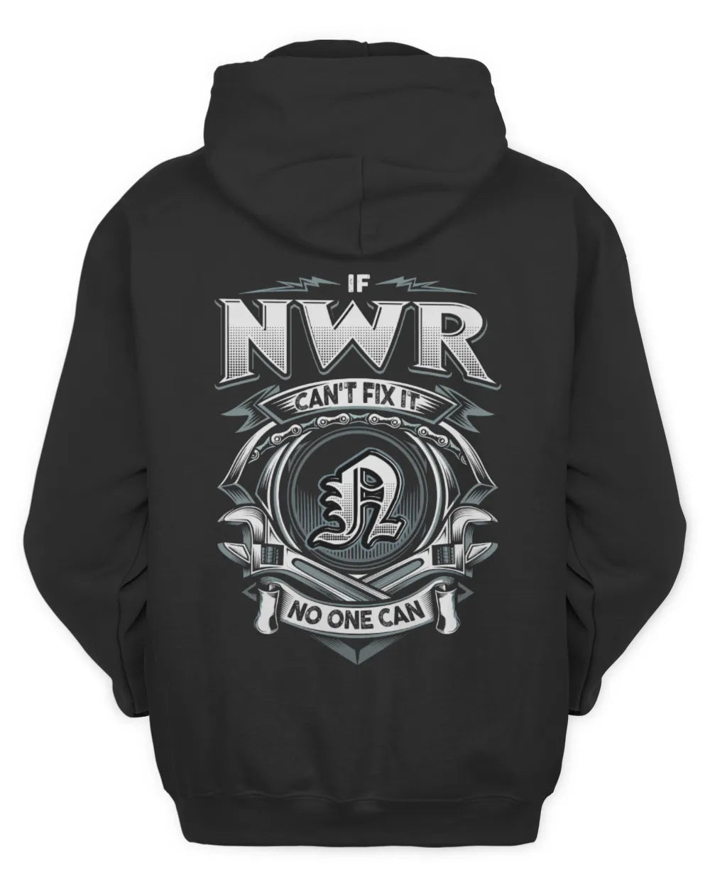 NWR AP81-K4-626 - Personalized Ahmed Quote Apparel “If Ahmed Can't Fix It, No One Can” - Unisex Hoodie - Black