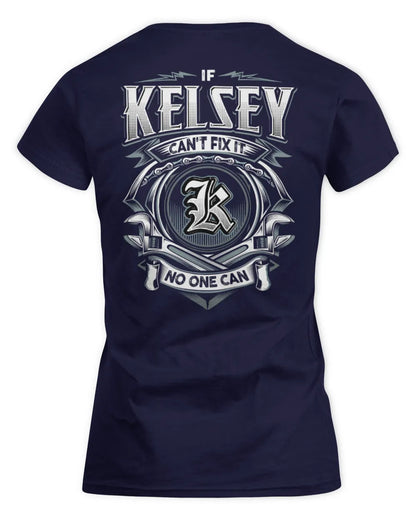 KELSEY AP81-K4-626 - Personalized Ahmed Quote Apparel “If Ahmed Can't Fix It, No One Can” - Women's Standard T-Shirt - Navy